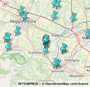 Mappa Via Gazzolo, 42019 Arceto RE, Italia (8.8205)