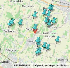 Mappa Via Gazzolo, 42019 Arceto RE, Italia (2.0785)