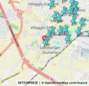 Mappa Via Pietro Giardini, 41126 Modena MO, Italia (1.303)