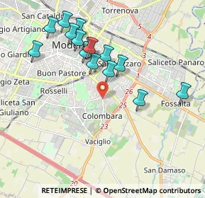 Mappa Str. Vaciglio Centro, 41125 Modena MO, Italia (1.94333)