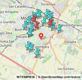 Mappa Str. Vaciglio Centro, 41125 Modena MO, Italia (1.6565)