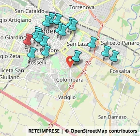 Mappa Str. Vaciglio Centro, 41125 Modena MO, Italia (1.9475)