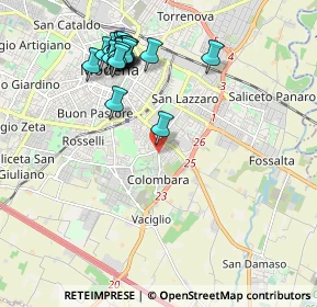 Mappa Str. Vaciglio Centro, 41125 Modena MO, Italia (2.161)