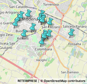 Mappa Str. Vaciglio Centro, 41125 Modena MO, Italia (1.67)