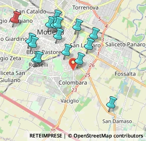 Mappa Str. Vaciglio Centro, 41125 Modena MO, Italia (2.08563)