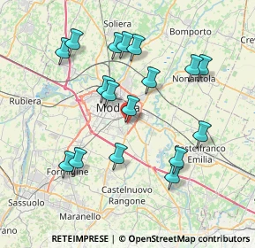 Mappa Strada Vaciglio Centro, 41125 Modena MO, Italia (7.60765)