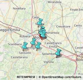 Mappa Strada Vaciglio Centro, 41125 Modena MO, Italia (8.21727)