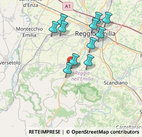 Mappa Via Esperi, 42020 Puianello RE, Italia (6.85727)