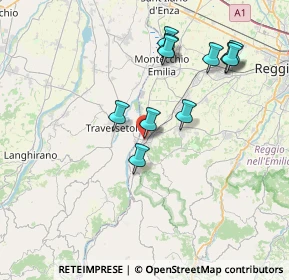Mappa Via Don Pasquino Borghi, 42020 San Polo d'Enza RE, Italia (7.39091)