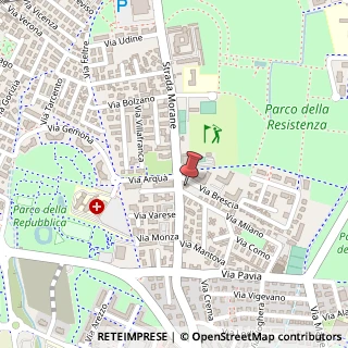 Mappa Via Milano, 5, 41125 Modena, Modena (Emilia Romagna)