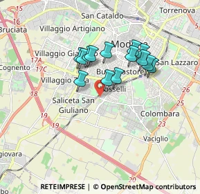 Mappa Strada Panni, 41125 Modena MO, Italia (1.39357)