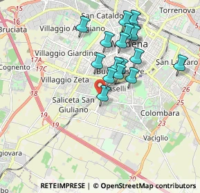 Mappa Strada Panni, 41125 Modena MO, Italia (1.67235)