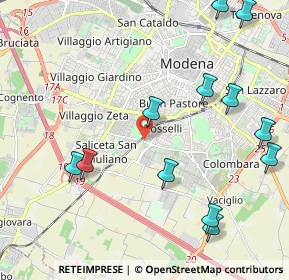 Mappa Strada Panni, 41125 Modena MO, Italia (2.57917)