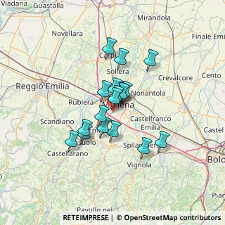 Mappa Stradello San Giuliano, 41126 Modena MO, Italia (9.62667)