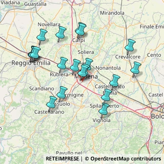 Mappa Stradello San Giuliano, 41126 Modena MO, Italia (15.6485)