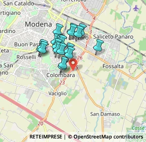 Mappa Via Campobasso, 41126 Modena MO, Italia (1.382)