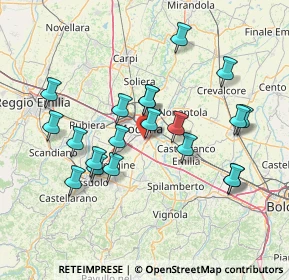 Mappa Via Viterbo, 41125 Modena MO, Italia (14.348)