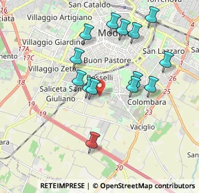 Mappa Via Rocco Chinnici, 41125 Modena MO, Italia (1.81071)