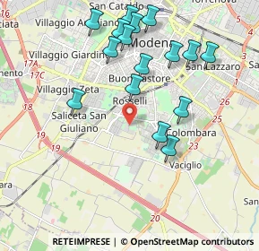 Mappa Via Rocco Chinnici, 41125 Modena MO, Italia (2.065)