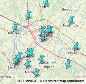 Mappa Via Rocco Chinnici, 41125 Modena MO, Italia (9.4065)