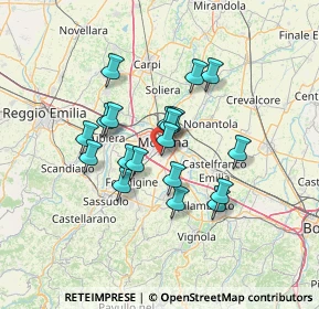 Mappa Via Rocco Chinnici, 41125 Modena MO, Italia (10.84474)