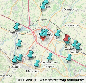 Mappa 41126 Modena MO, Italia (9.5515)
