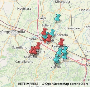 Mappa 41126 Modena MO, Italia (11.06133)