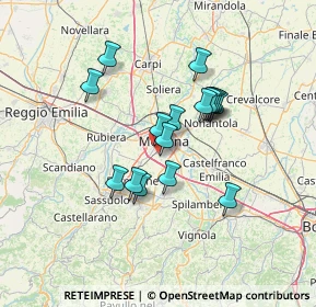 Mappa 41126 Modena MO, Italia (11.0125)