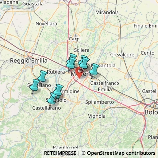 Mappa 41126 Modena MO, Italia (10.31545)