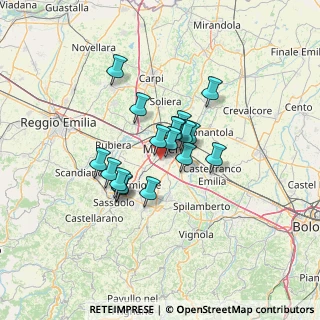 Mappa 41126 Modena MO, Italia (9.13333)