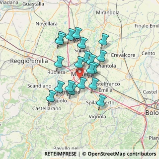 Mappa 41126 Modena MO, Italia (10.8725)