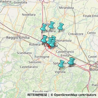 Mappa 41126 Modena MO, Italia (9.3525)