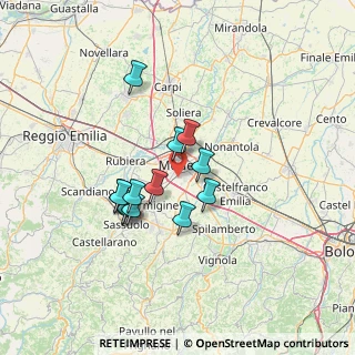 Mappa 41126 Modena MO, Italia (10.85308)