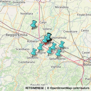 Mappa 41126 Modena MO, Italia (7.38267)