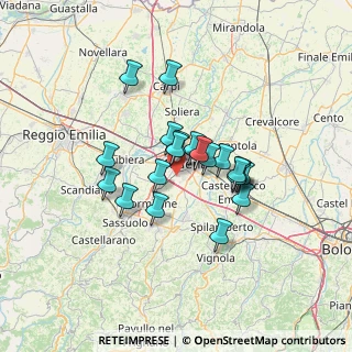 Mappa 41126 Modena MO, Italia (10.2335)