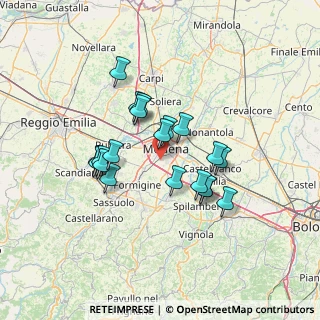 Mappa 41126 Modena MO, Italia (11.545)