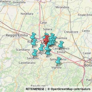 Mappa 41126 Modena MO, Italia (7.44571)
