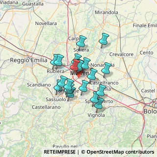 Mappa 41126 Modena MO, Italia (9.365)
