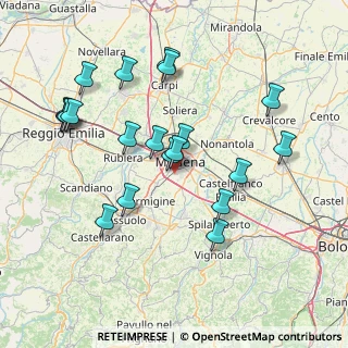 Mappa 41126 Modena MO, Italia (15.8345)