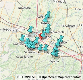 Mappa Via Giorgio Buffon, 41126 Modena MO, Italia (11.3875)