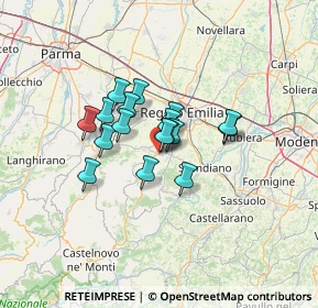Mappa Via felice Maritano, 42020 Albinea RE, Italia (8.64176)