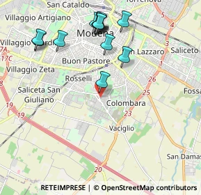 Mappa Via Crema, 41125 Modena MO, Italia (2.24538)