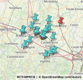 Mappa Str. Curtatona, 41126 Modena MO, Italia (9.782)