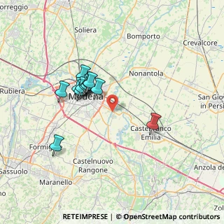 Mappa Str. Curtatona, 41126 Modena MO, Italia (6.13333)