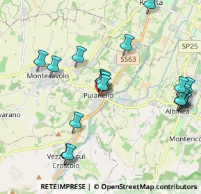 Mappa Via A. Frank, 42020 Puianello RE, Italia (2.3065)