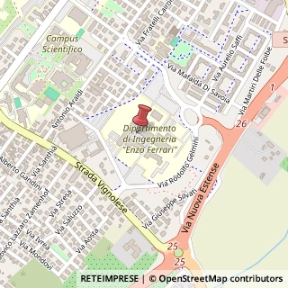 Mappa Via Santa Lucia, 105, 41125 Modena, Modena (Emilia Romagna)