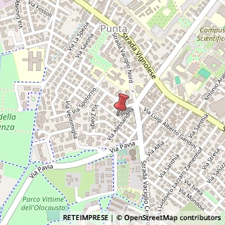 Mappa Via Vercelli, 54, 41125 Modena, Modena (Emilia Romagna)