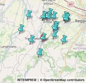 Mappa Via Campo D'Avetto, 42020 San Polo d'Enza RE, Italia (7.557)