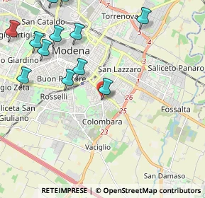Mappa Via Gian Battista Boccabadati, 41125 Modena MO, Italia (2.80385)