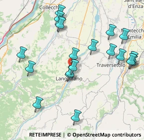 Mappa Via C. Guerci, 43013 Langhirano PR, Italia (8.815)